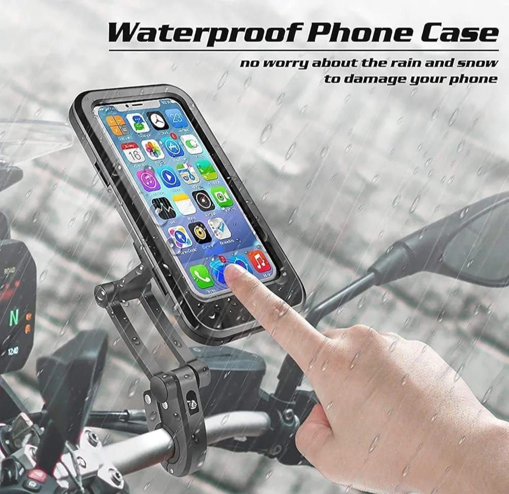 Waterproof Bike Phone Mount - 360° Rotatable